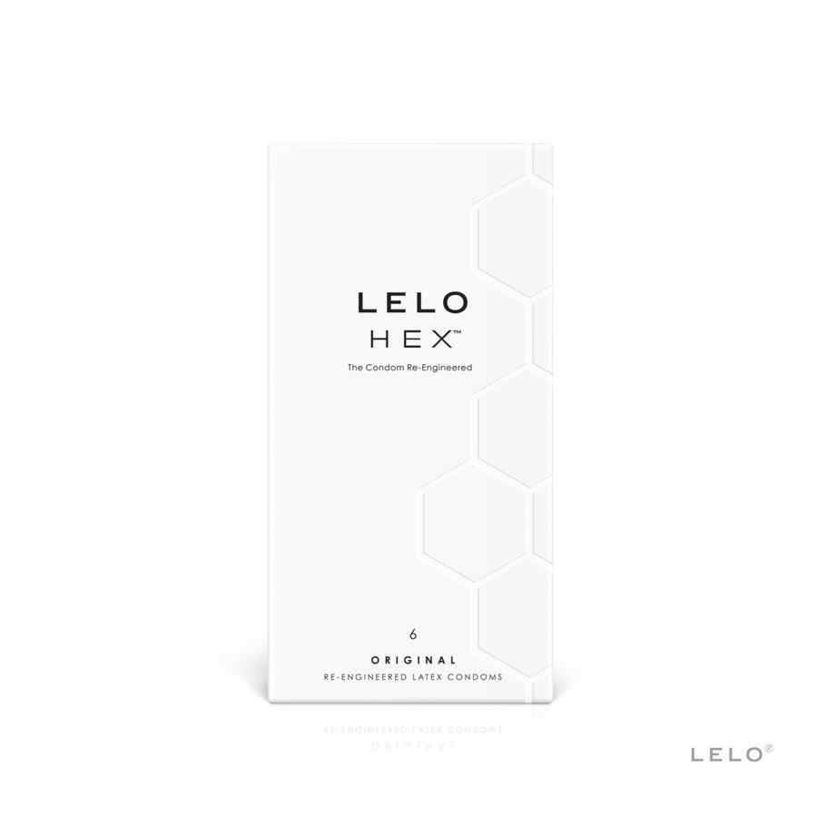 Náhled produktu Luxusní extra tenké kondomy s vnitřní strukturou Lelo HEX Condoms Original, 6 ks