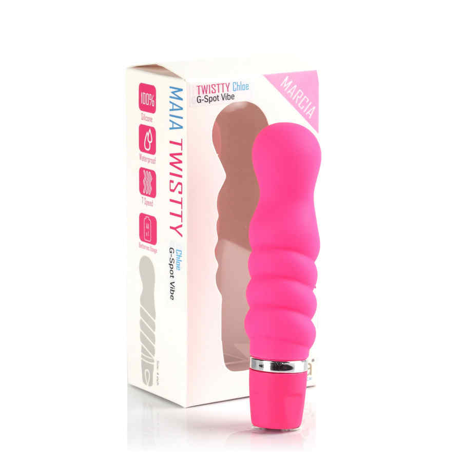 Náhled produktu Silikonový vibrátor pro stimulaci G bodu Maia Toys Twistty, růžový