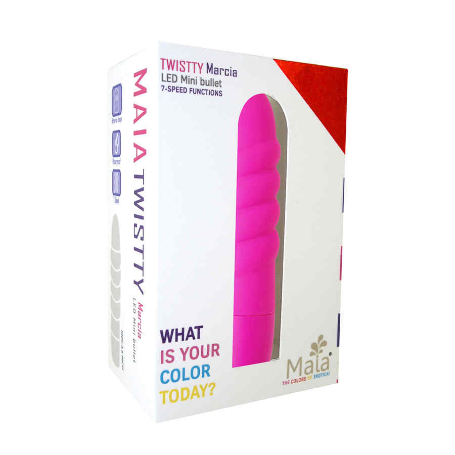 Náhled produktu Maia Toys - Twistty LED Mini Bullet Pink - voděodolný minivibrátor, růžový