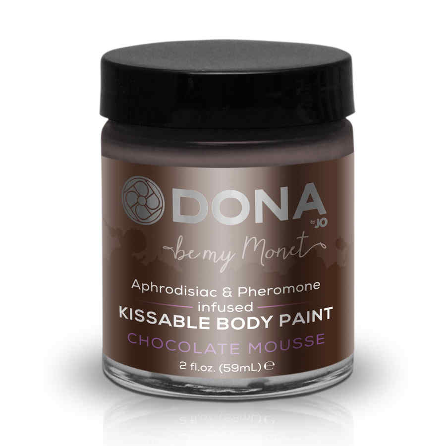 Náhled produktu Barva na tělo Dona Kissable Body Paint 59 ml, s příchutí čokoládová pěna pro kreslení na tělo