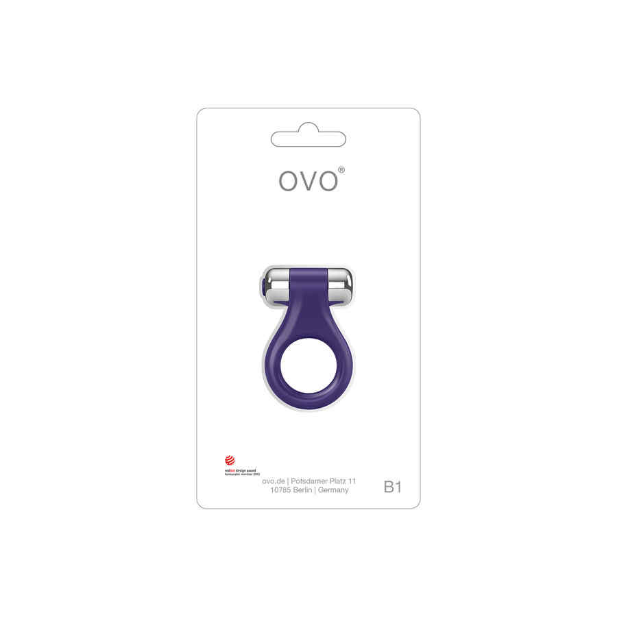 Náhled produktu Ovo - B1 vibrační kroužek fialový