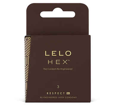 Náhled produktu Lelo - HEX Condoms Respect XL 3 ks - luxusní extra tenké kondomy s vnitřní strukturou 