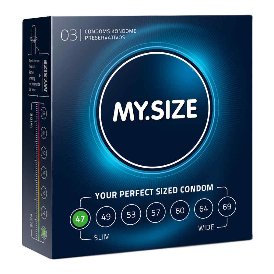 Hlavní náhled produktu MY.SIZE - 47 mm, 3 ks - kondom menších rozměrů
