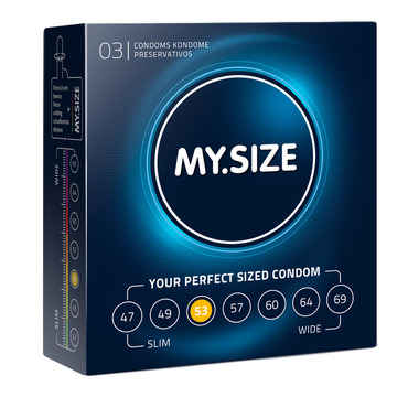 Náhled produktu MY.SIZE - 53 mm, 3 ks - klasické kondomy