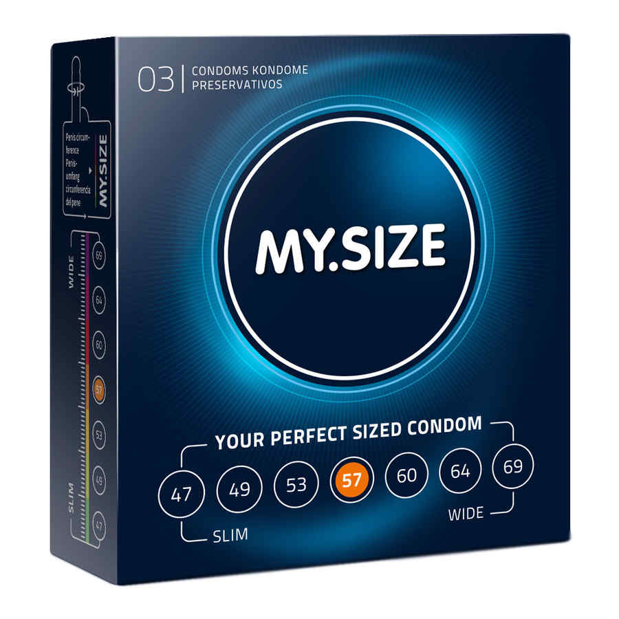 Hlavní náhled produktu MY.SIZE - 57 mm, 3 ks - kondomy pro velký penis