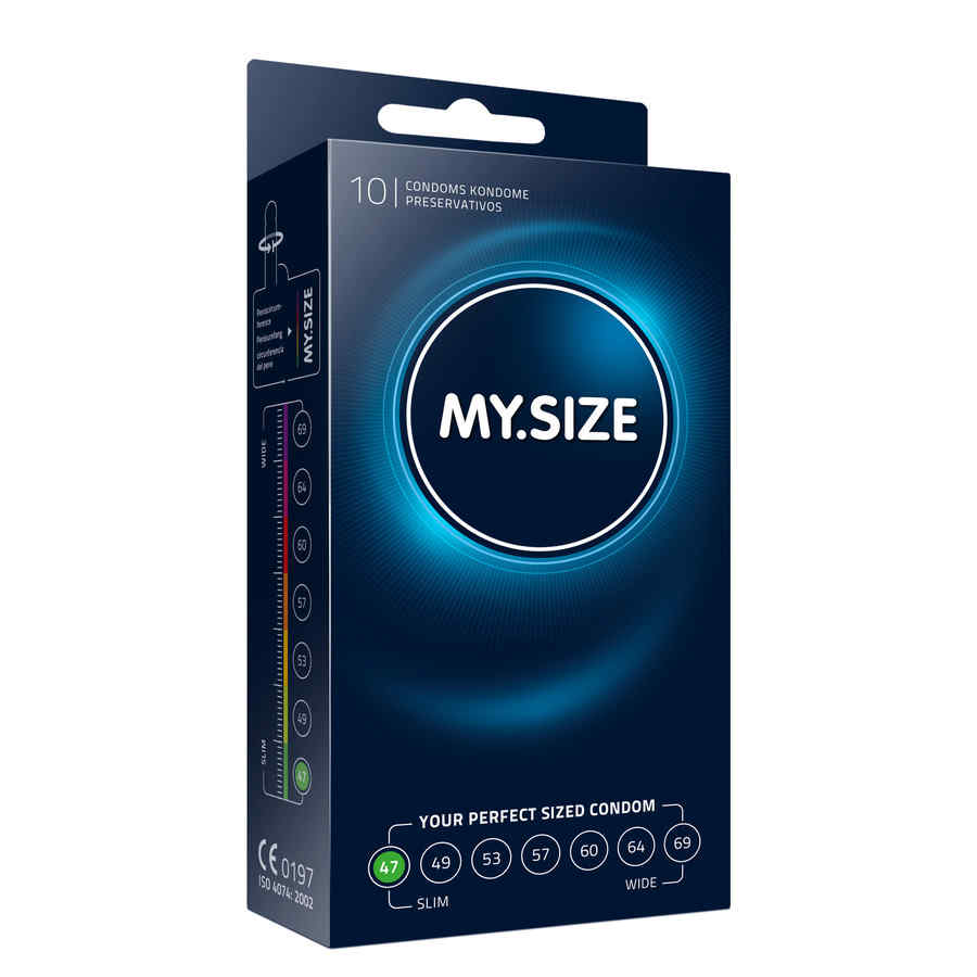 Hlavní náhled produktu MY.SIZE - 47 mm, 10 ks - kondom menších rozměrů