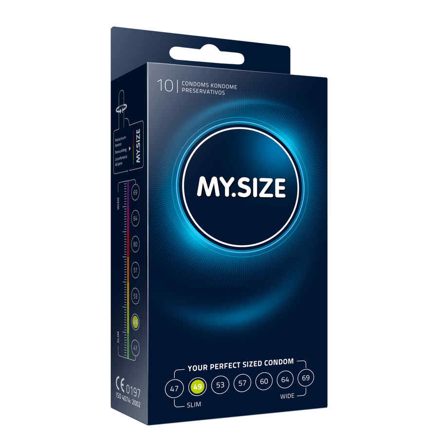 Hlavní náhled produktu MY.SIZE - 49 mm, 10 ks - klasické kondomy menších rozměrů