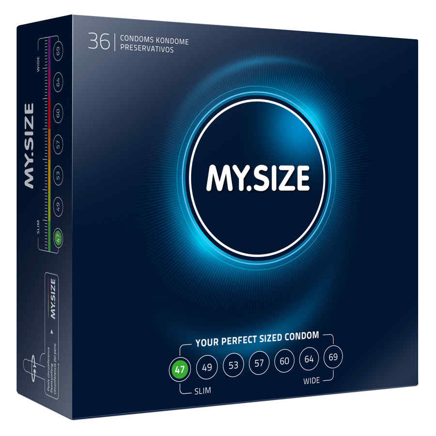 Náhled produktu MY.SIZE - 47 mm, 36 ks - kondom menších rozměrů