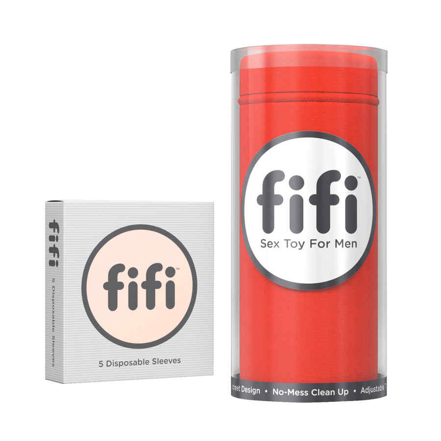 Náhled produktu Masturbátor s výměnou vložkou Fifi, červená