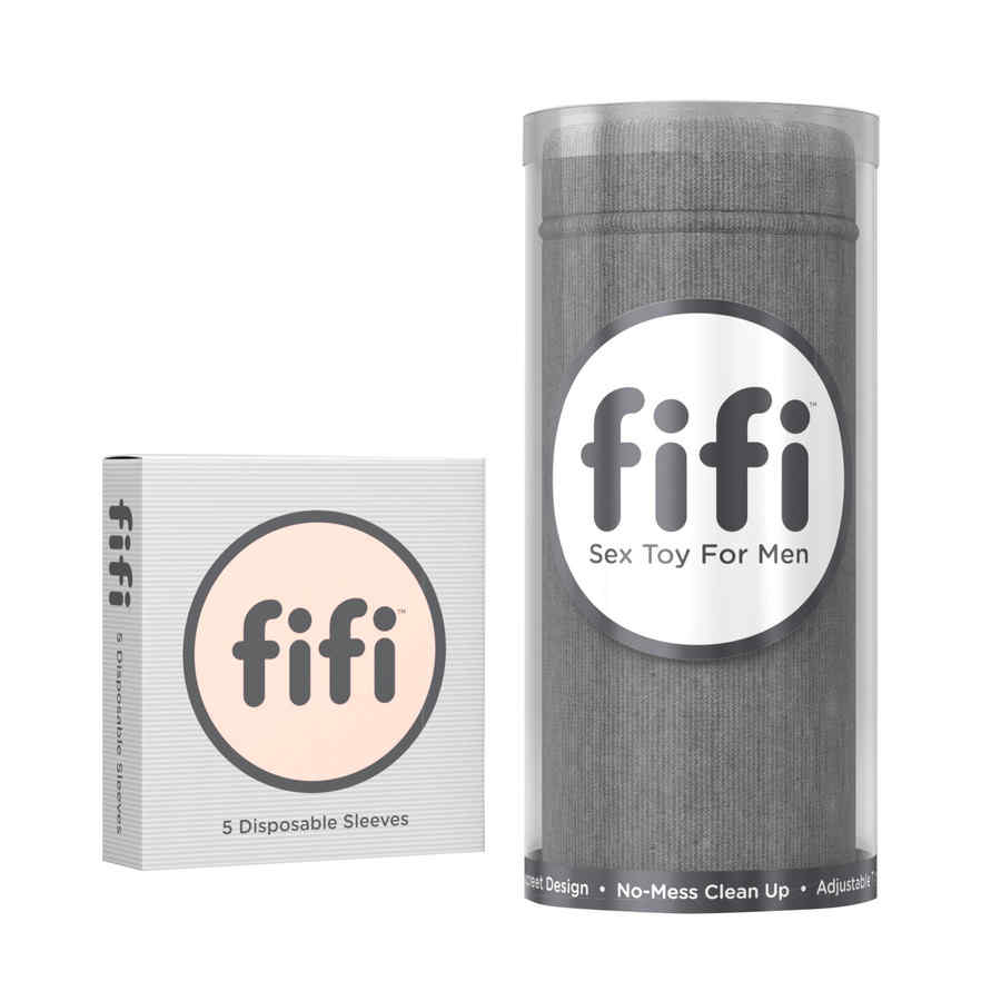 Náhled produktu Masturbátor s výměnou vložkou Fifi, šedá