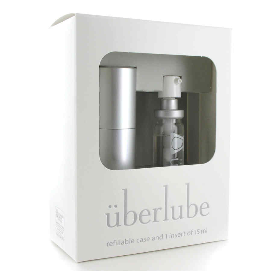 Náhled produktu Silikonový lubrikant v cestovním balení Uberlube, 15 ml, stříbrná