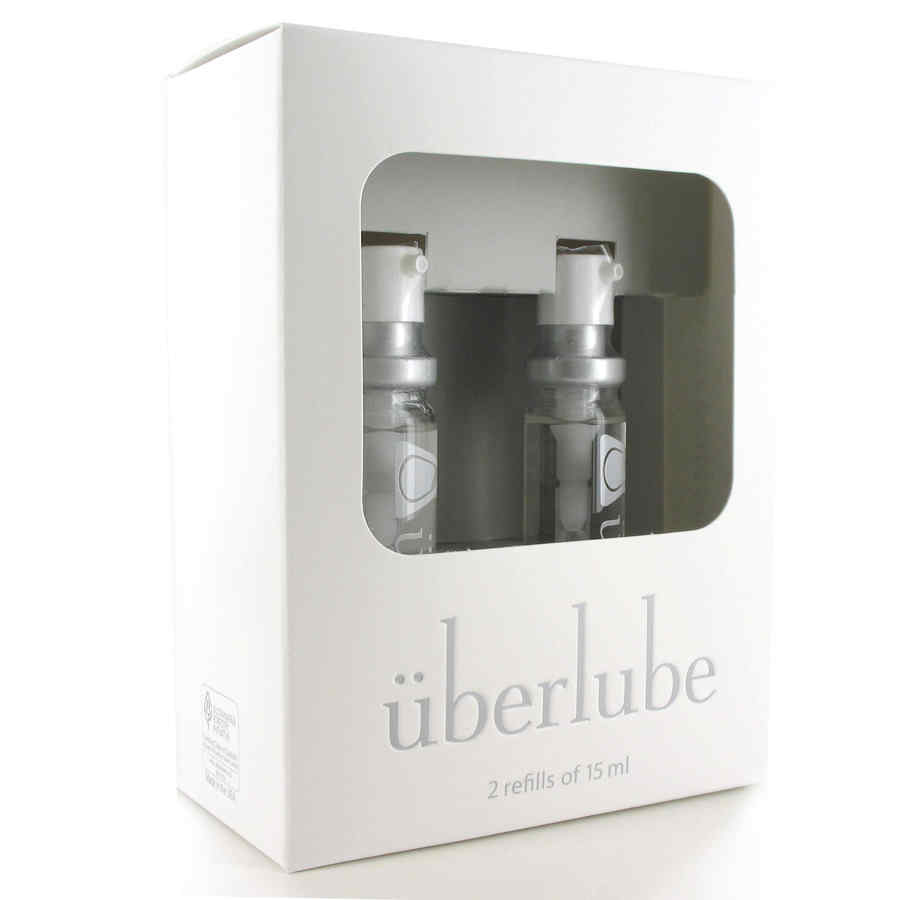 Náhled produktu Uberlube - silikonový lubrikant - náhradní lahvičky do cestovního balení, 2 x 15 ml