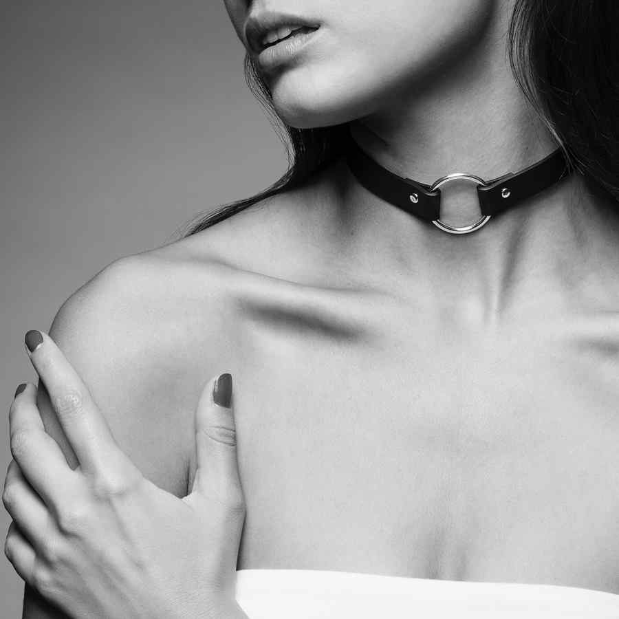 Náhled produktu Obojek - sexy náhrdelník Bijoux Indiscrets Maze Single Chocker, černá