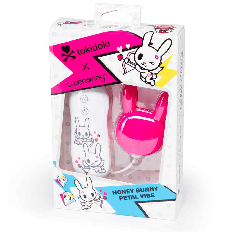 Náhled produktu Tokidoki - vibrační vajíčko s návlekem ve tvaru králíčka, růžová