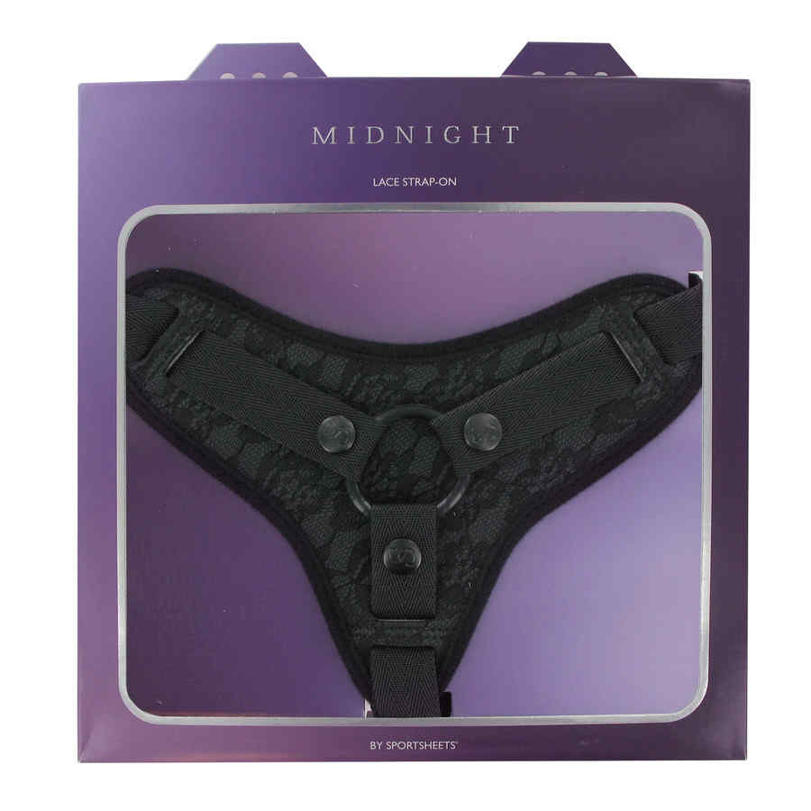 Náhled produktu Postroj pro připínací penisy Sportsheets Midnight strap-on, černá