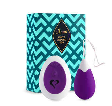 Náhled produktu FeelzToys - Anna Vibrating Egg Remote Deep Purple - vibrační vajíčko s dálkovým ovládáním