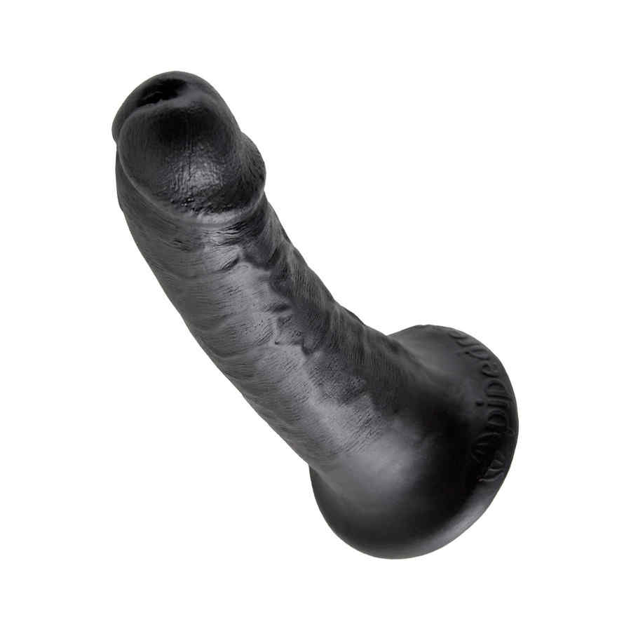 Hlavní náhled produktu King Cock - Cock 6 Inch Black - dildo vhodné pro připínání