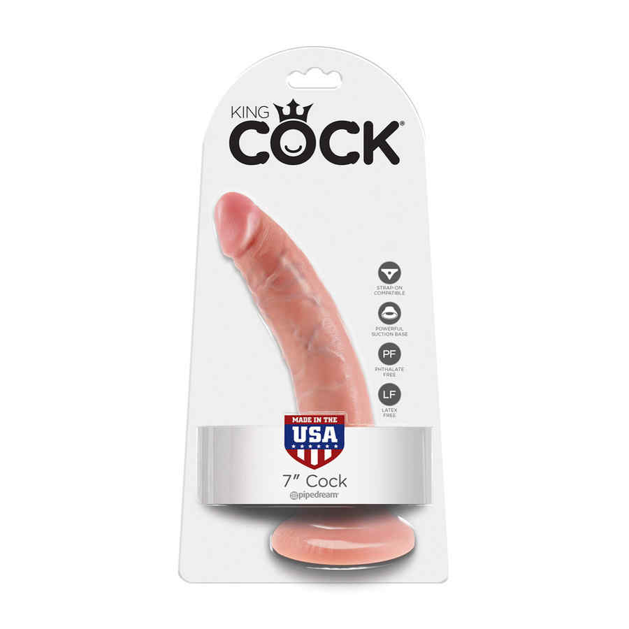 Náhled produktu Realistické dildo s přísavkou King Cock Cock 7 Inch Flesh, tělová