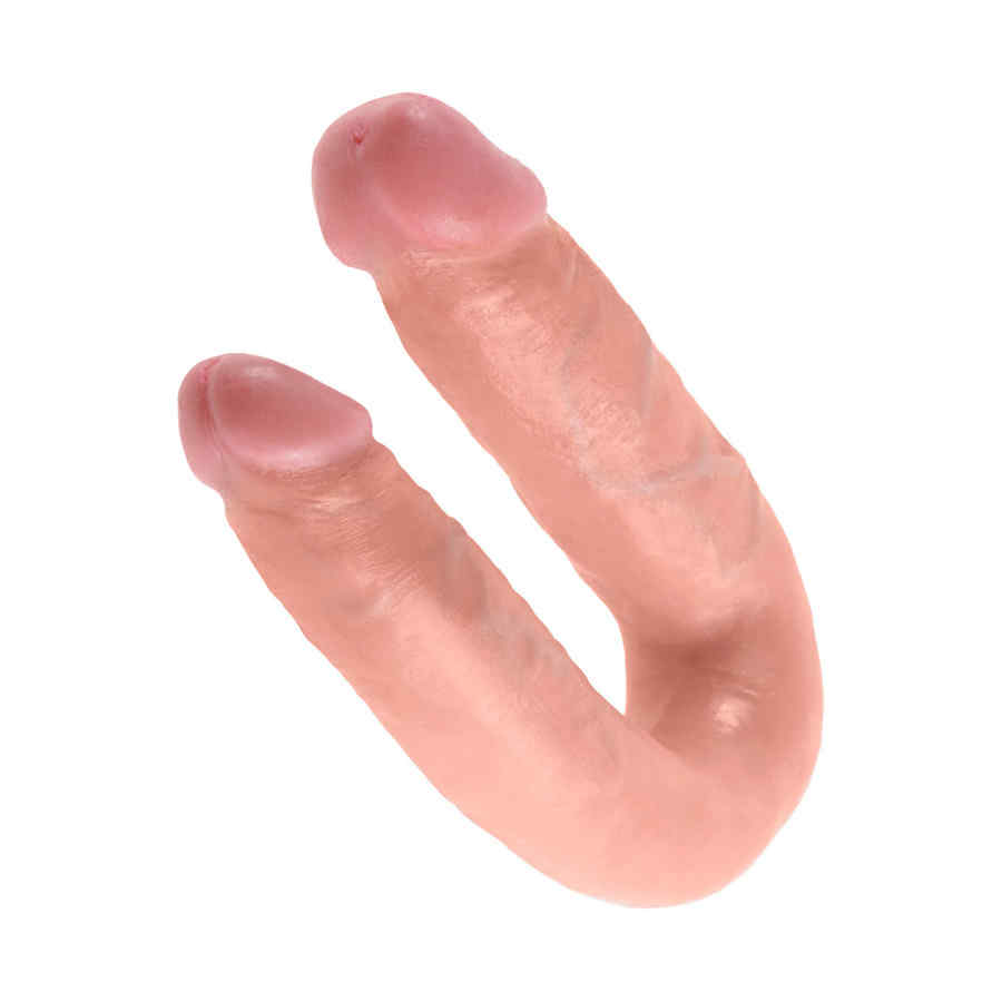 Náhled produktu Dvojité dildo King Cock U-Shaped Double Trouble Medium Flesh, tělová