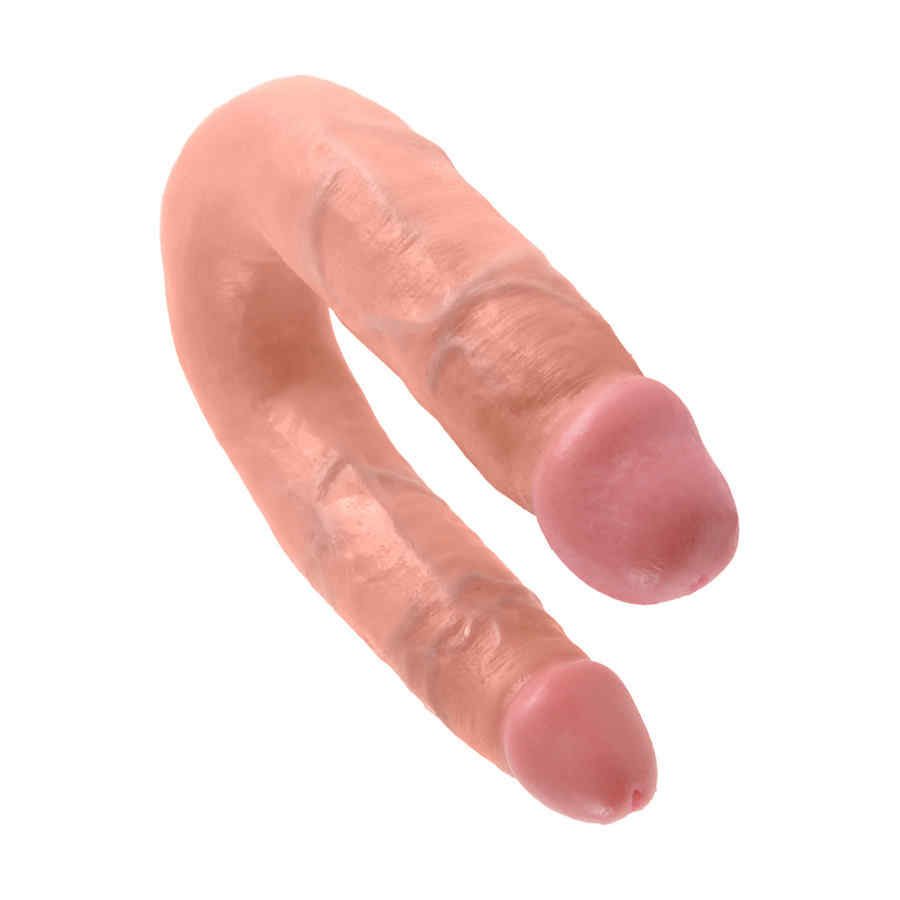 Náhled produktu Dvojité dildo King Cock U-Shaped Double Trouble Medium Flesh, tělová