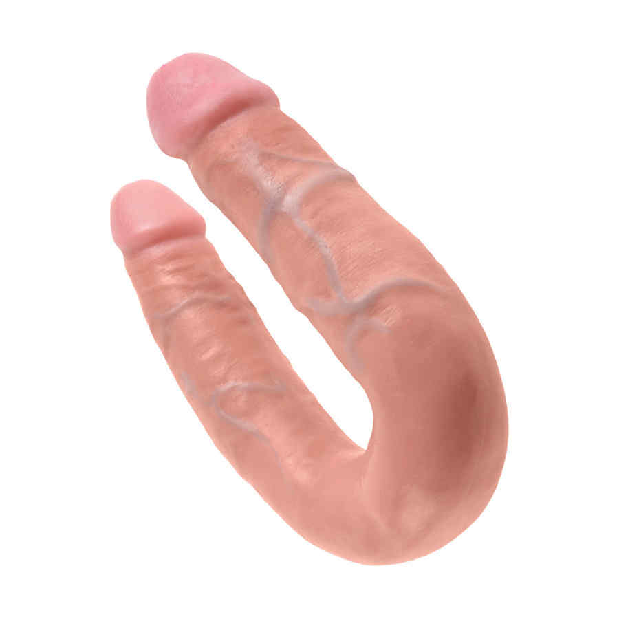 Náhled produktu Dvojité dildo King Cock U-Shaped Double Trouble Medium Flesh, tělová