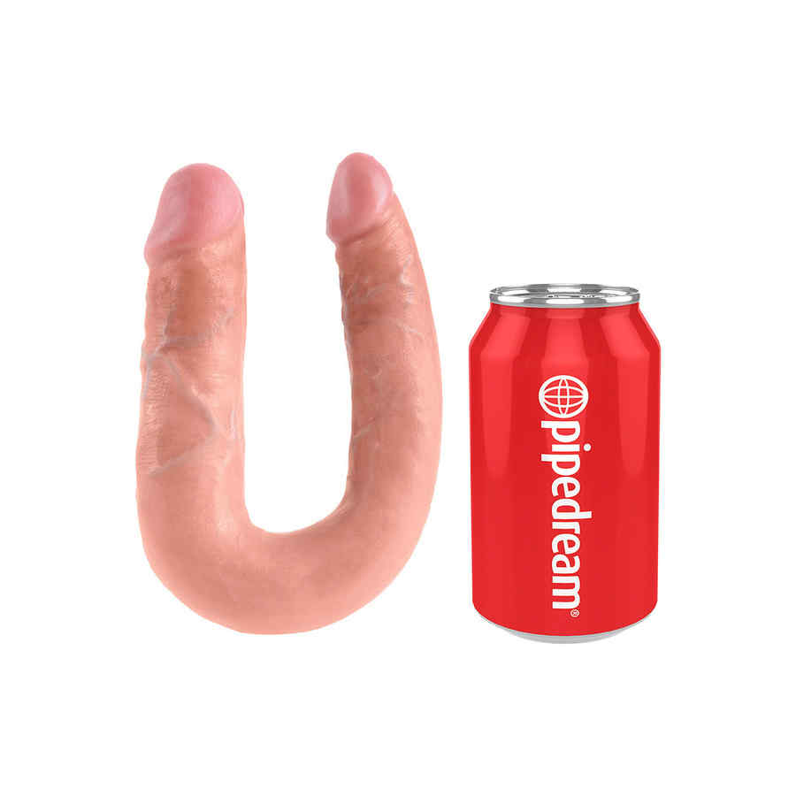 Náhled produktu Dvojité dildo King Cock U-Shaped Double Trouble Medium Flesh, tělová