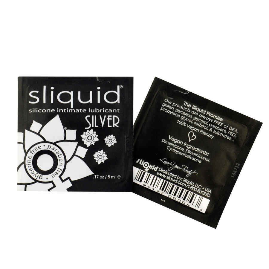 Náhled produktu Silikonový lubrikant Sliquid Naturals Silver, 5 ml ve folii