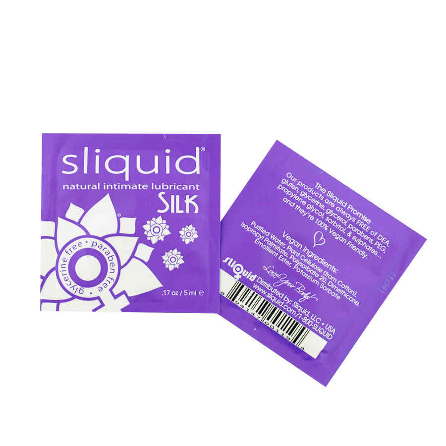 Náhled produktu Hybridní lubrikační gel Sliquid Naturals Silk 5 ml ve folii, 5 ml ve folii