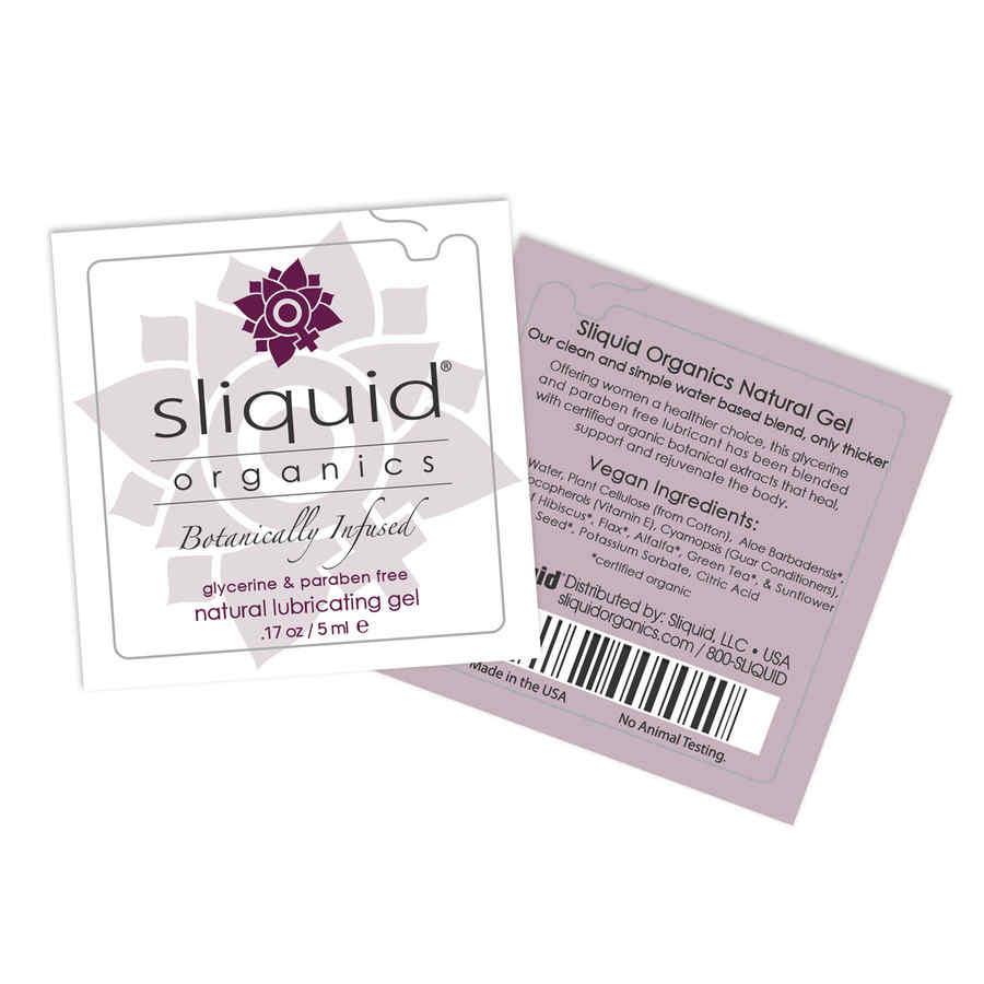 Náhled produktu Sliquid - Organics Natural Gel, gelový organický lubrikant, 5 ml ve folii