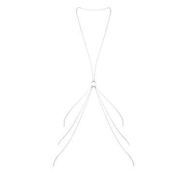 Náhled produktu Erotický řetízkový šperk na tělo, Bijoux Indiscrets Magnifique 8 Body Chain, stříbrná