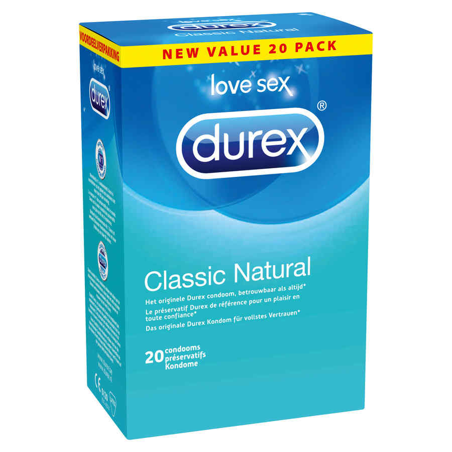 Náhled produktu Kondomy Durex Classic Natural, 20 ks