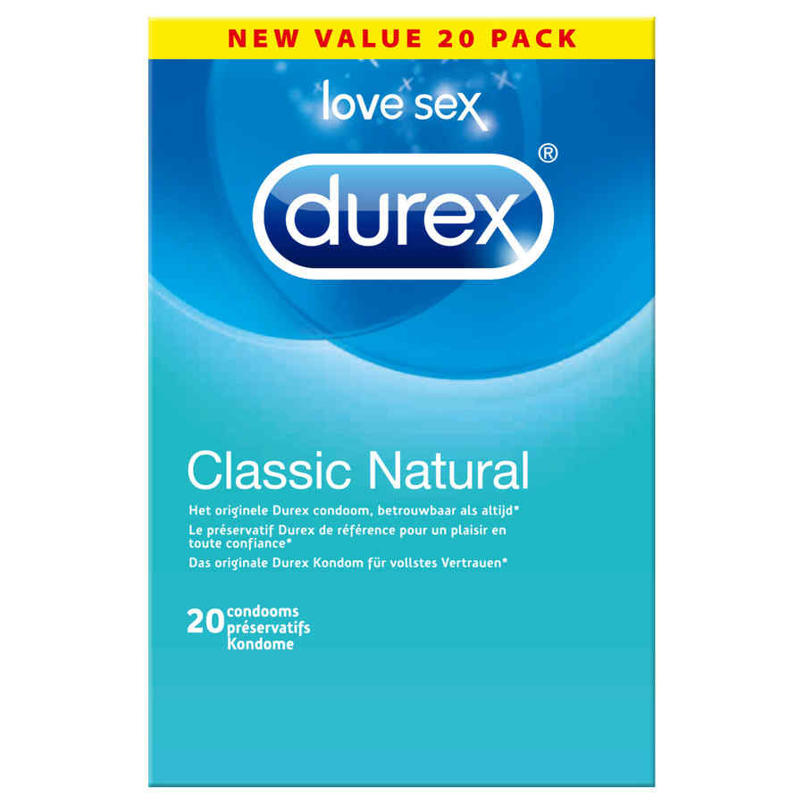 Náhled produktu Kondomy Durex Classic Natural, 20 ks