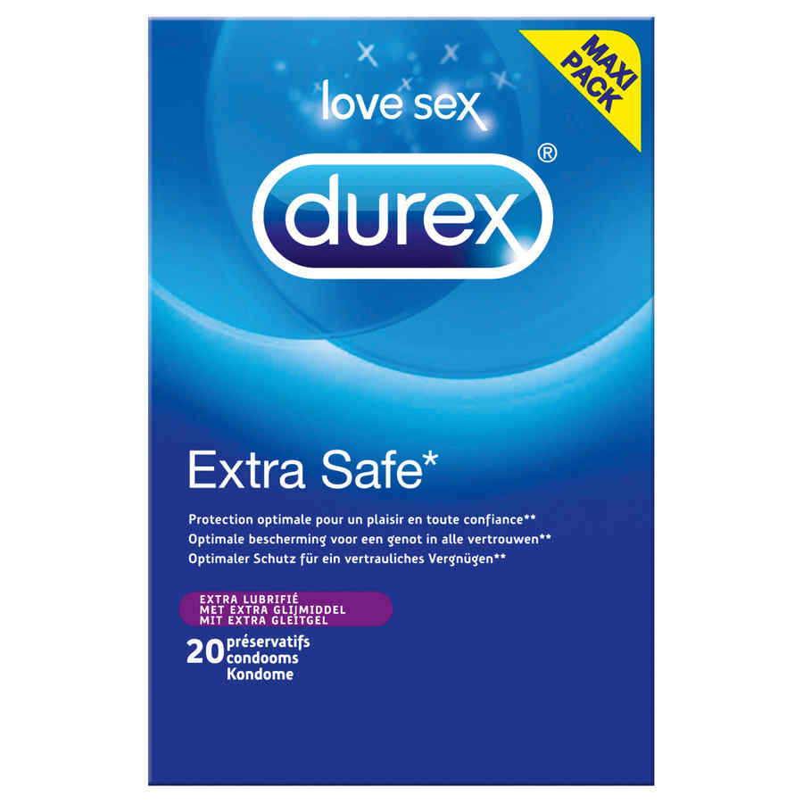 Náhled produktu Durex - Extra Safe Condoms 20 ks - extra bezpečné kondomy