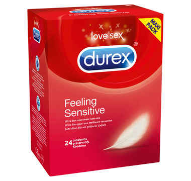 Náhled produktu Durex - Feeling Sensitive Condoms 24 ks - tenké kondomy