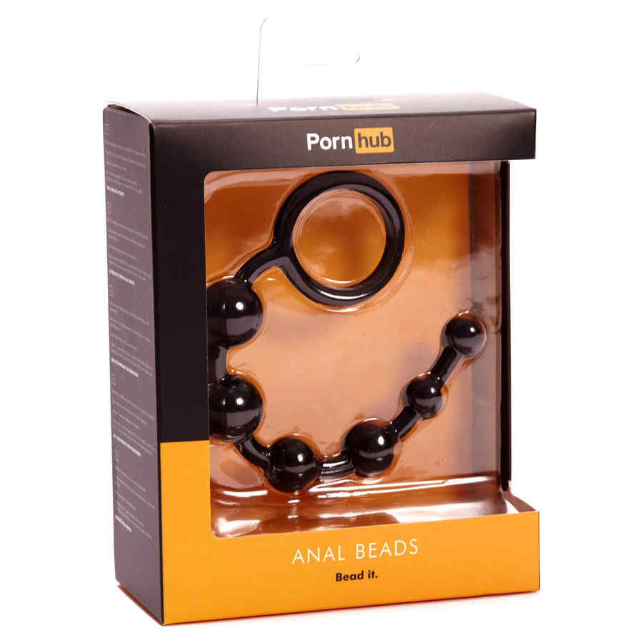 Náhled produktu Anální korále Pornhub Beat it, černá