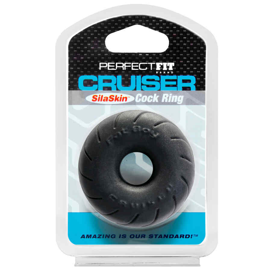 Náhled produktu Erekční kroužek Perfect Fit Cruiser, 6,4 cm, černá