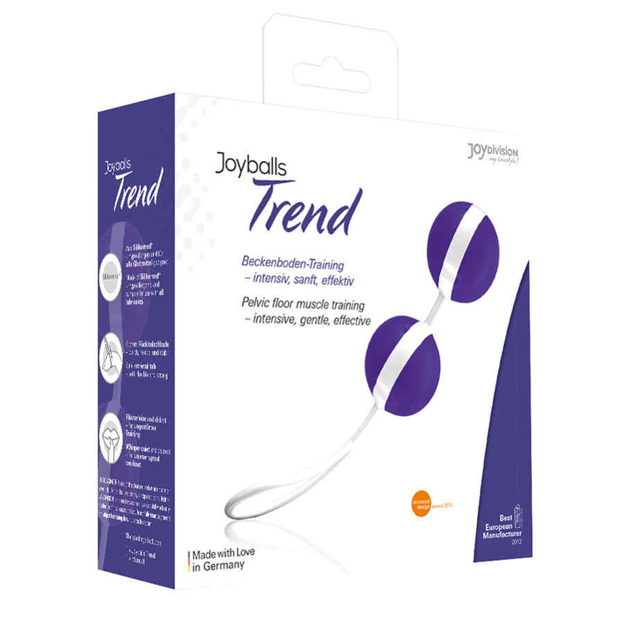Náhled produktu Venušiny kuličky Joydivision Joyballs Trend Duo, fialová s bílou