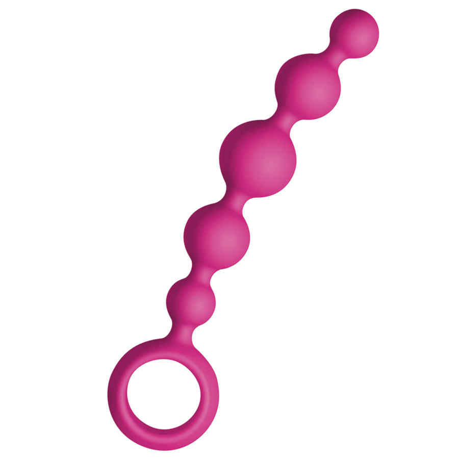 Náhled produktu Krátké anální kuličky Joydivision Joyballs Anal Wave Short, růžová