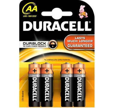 Náhled produktu Baterie DURACELL AA/LR6 Basic, 4 ks