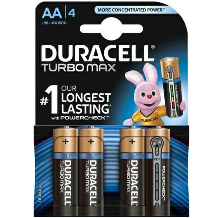 Náhled produktu Baterie DURACELL AA/LR6 TURBO MAX, 4 ks