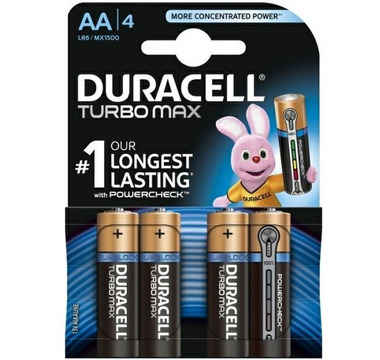 Náhled produktu Baterie DURACELL AA/LR6 TURBO MAX, 4 ks