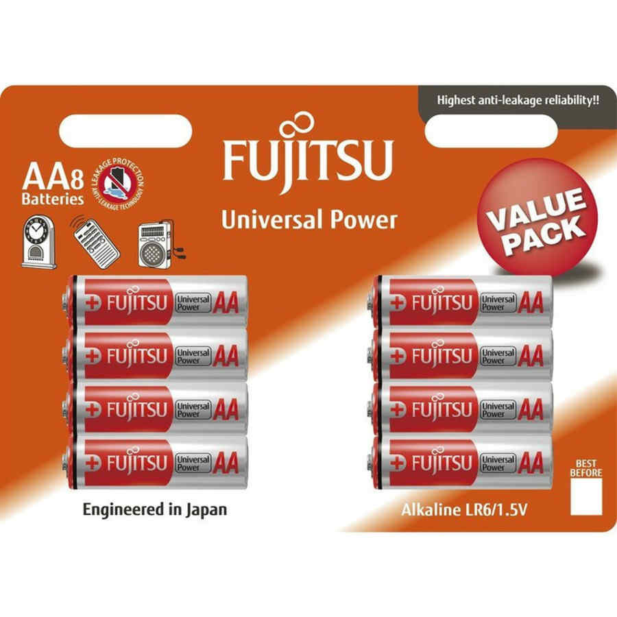 Hlavní náhled produktu Baterie AA/LR6 FUJITSU Universal Power, 8 ks