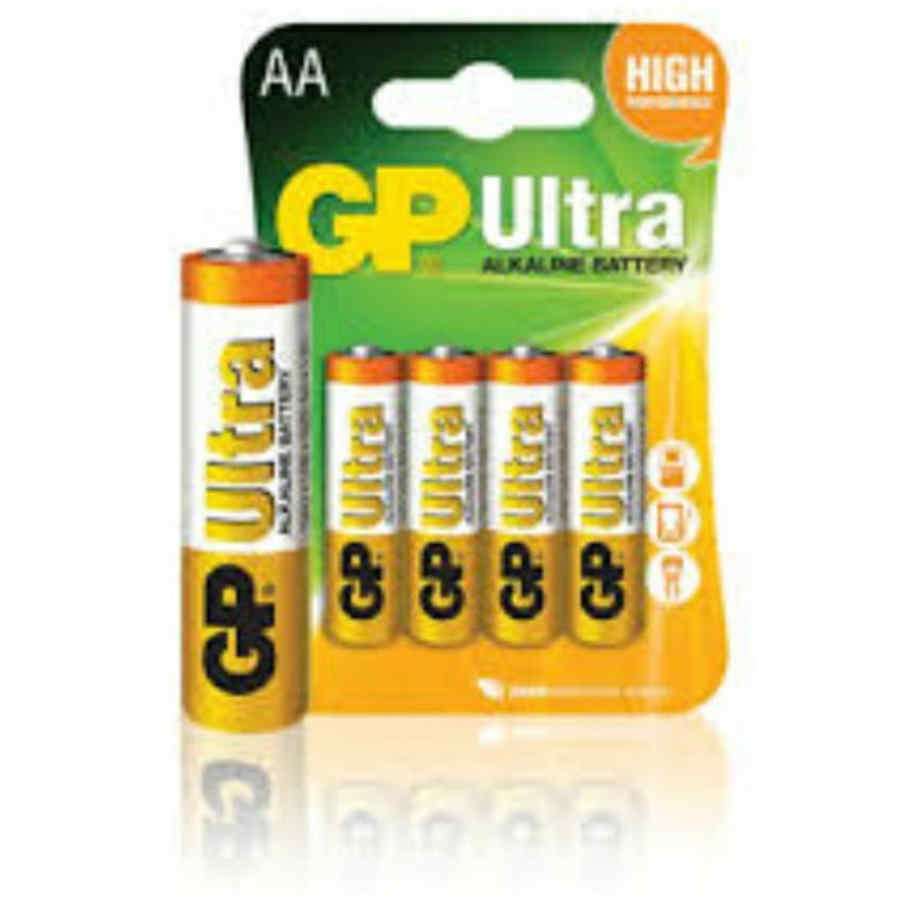 Hlavní náhled produktu Baterie AA/LR6 GP Ultra Alkaline, 4 ks