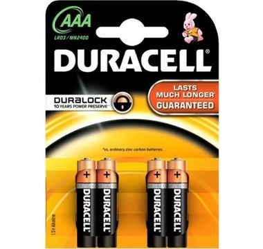 Náhled produktu Baterie AAA/LR03 DURACELL BASIC, 4 ks