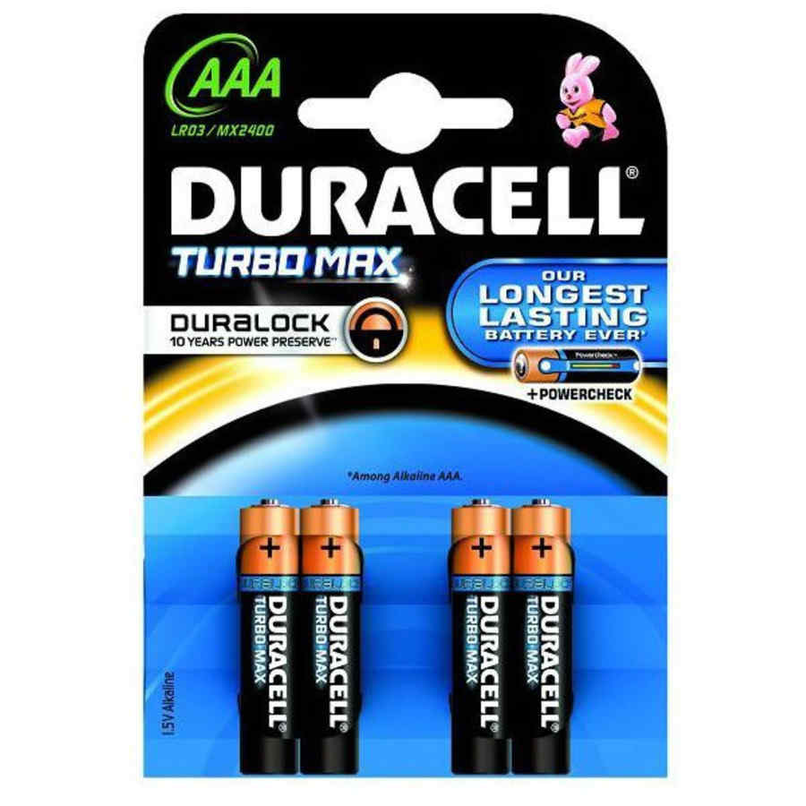 Náhled produktu Baterie DURACELL AAA/LR03 TURBO MAX, 4 ks