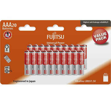 Náhled produktu Baterie FUJITSU AAA/LR03 Universal Power, 20 ks