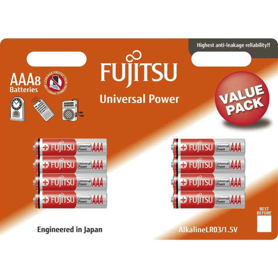 Hlavní náhled produktu Baterie AAA/LR03 FUJITSU Universal Power, 8 ks
