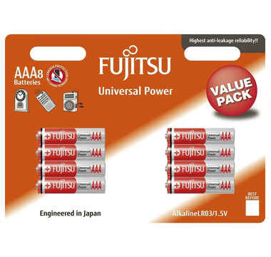 Náhled produktu Baterie FUJITSU AAA/LR03 Universal Power, 8 ks