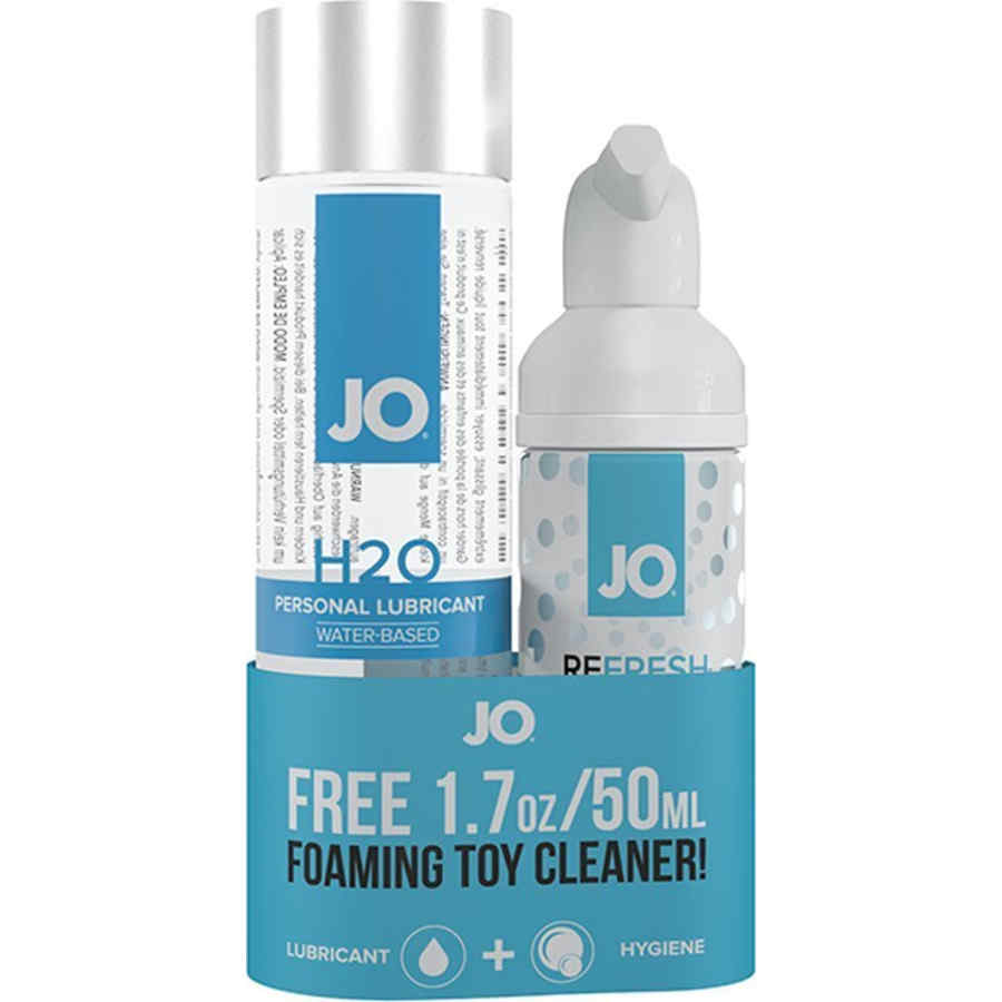 Hlavní náhled produktu System JO - H2O Lubricant 120 ml & ZDARMA Toy Cleaner 50 ml - vodní lubrikant s čističem pomůcek