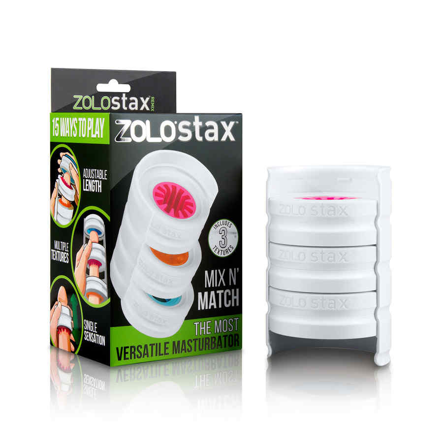 Náhled produktu Masturbátor s výměnými texturami Zolo Stax Mix N Match